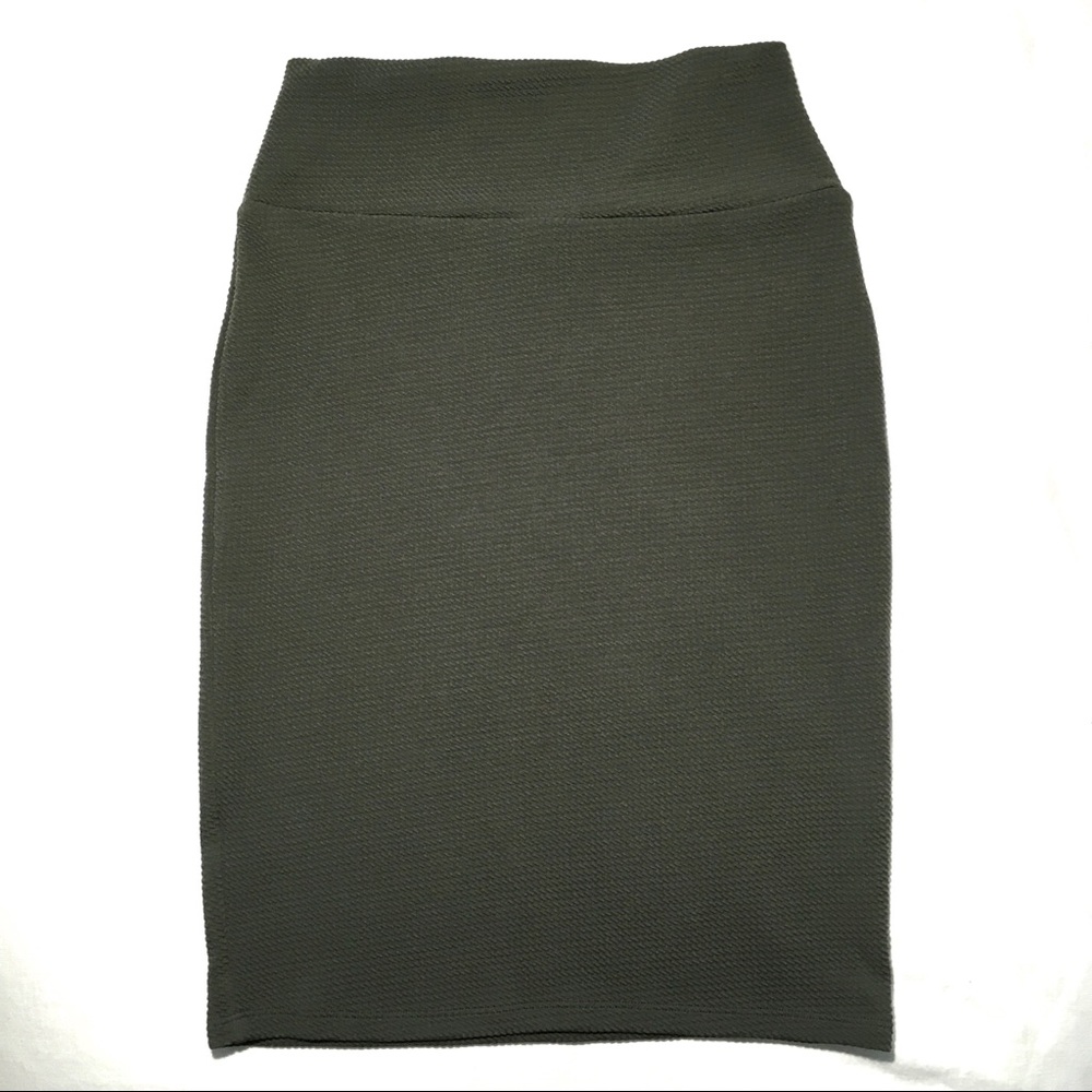 LuLaRoe “Cassie” Gray Stretch Pencil Skirt Size XS